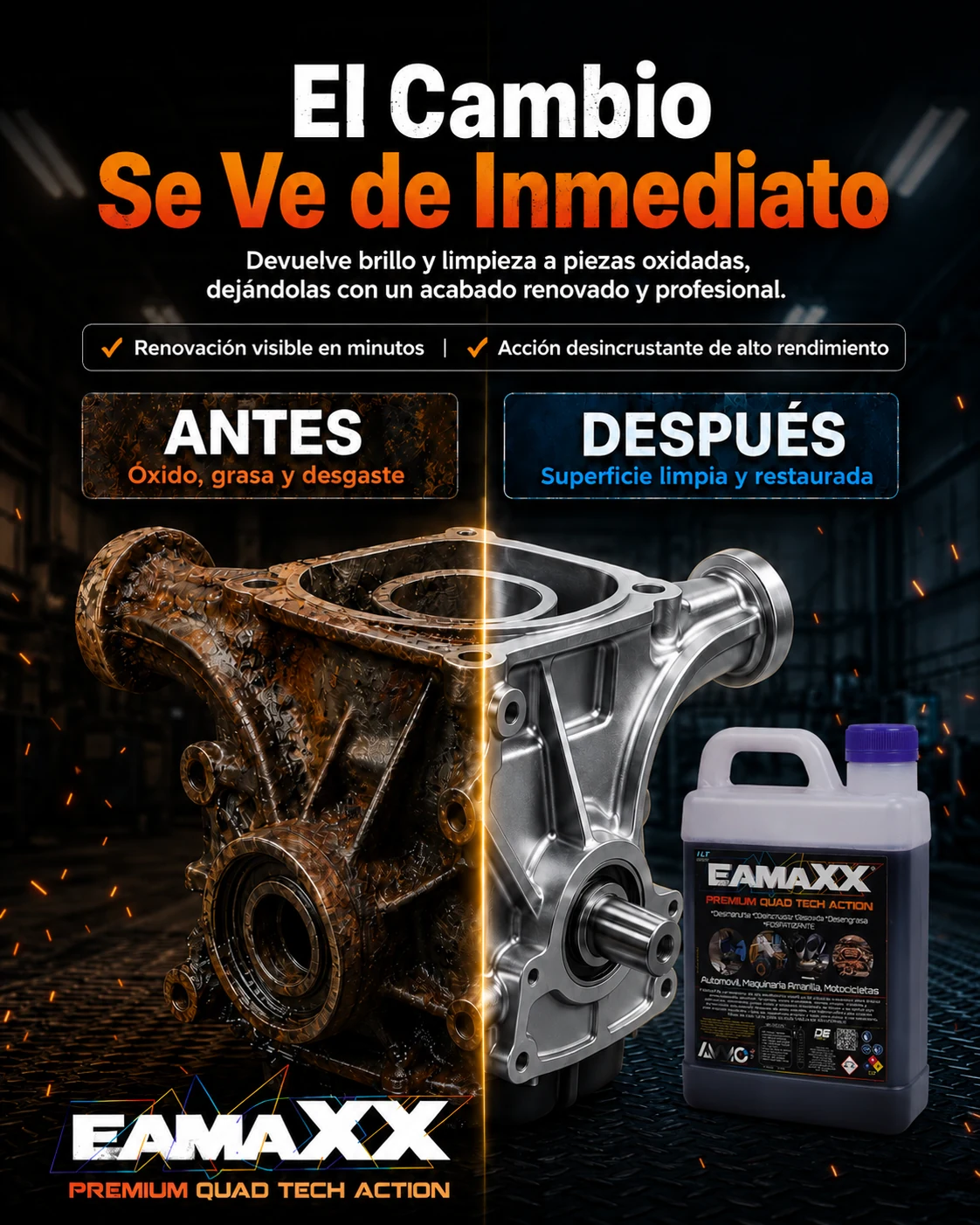 Antes y después con EAMAXX